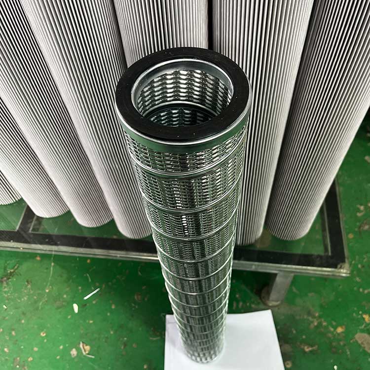 華豫供應(yīng)114*80*914魚(yú)鱗式不銹鋼骨架5μm精度天然氣分離濾芯
